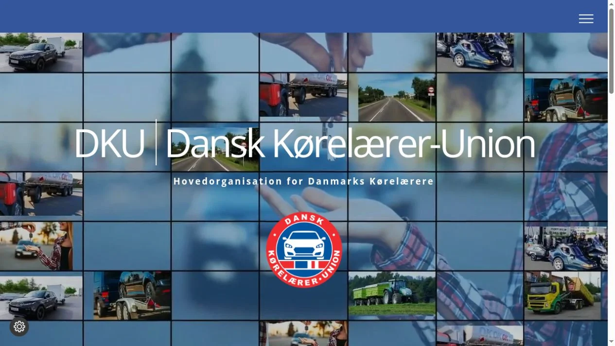 reference-dku Skærmbillede af Dansk Kørelærer-Unions hjemmeside, DKU.dk.
